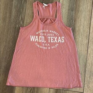 Bella Canvas Pink Tank Top with Racerback and Graphic Design